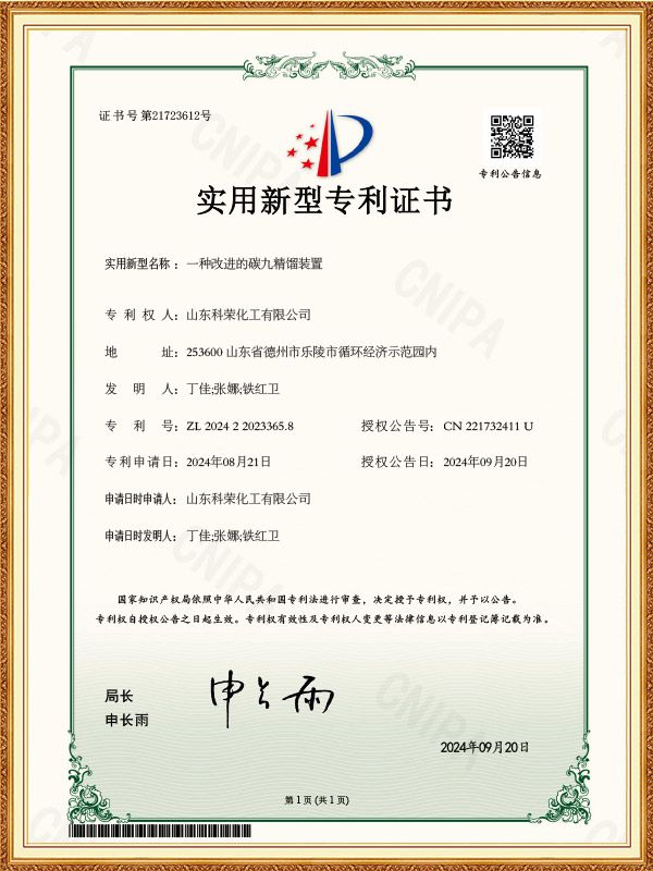 一种改进的碳九精馏装置
